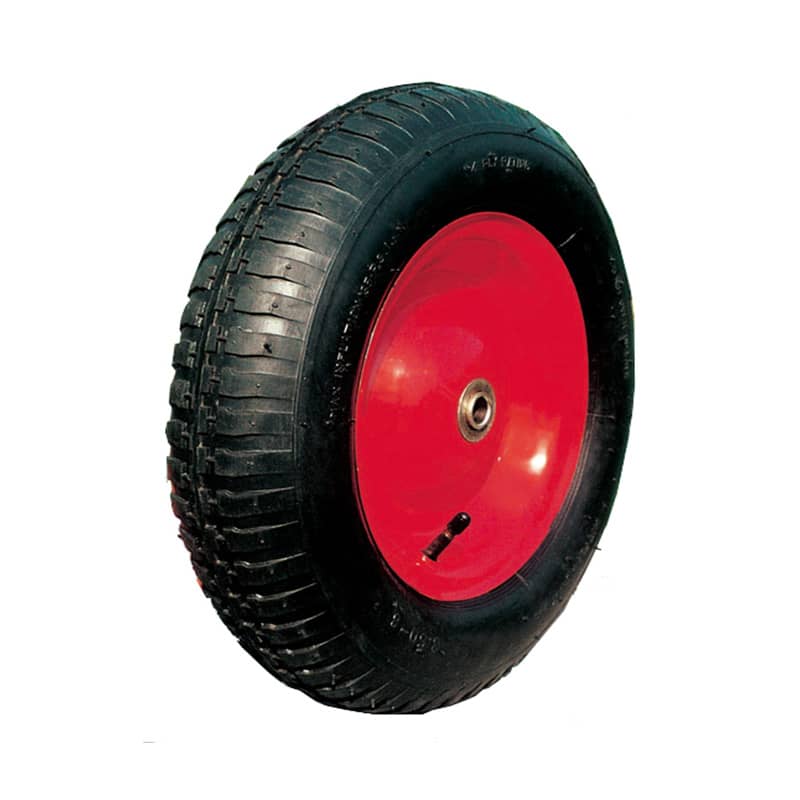 3.50-8 Pneumatic wheel 2PR tyre and rim with ball bearing 16 mm hole